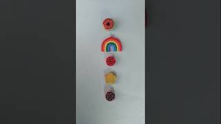 DIY CUTE FRIDGE MAGNETS ।। CLAY FRIDGE MAGNETS diy fridgemagnet clayart viral trending [upl. by Auhsuj]