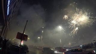 Hamburg New Years Eve  fireworks 4k video [upl. by Ludwog]