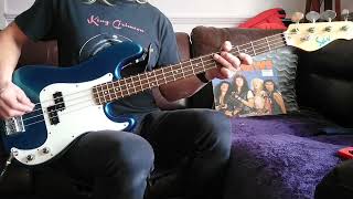 Saltcoats man plays quotBad Newsquot by Bad News Bass cover badnews heavymetal basscover [upl. by Leasia281]