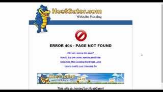 Hostgator  How to configure your 404 error page [upl. by Nivar]