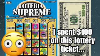 100 LOTTERY TICKET DID I LOSE MY MARBLES WAS IT WORTH IT TEXAS LOTTERY SCRATCH OFF TICKETS [upl. by Ryon]