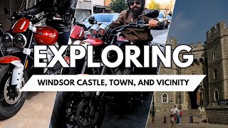 Biking to Windsor Town amp Exploring Castle and Vicinity  An Exciting Day Trip UK [upl. by Nnauol]