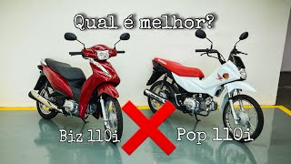 COMPARATIVO POP 110 2021 E BIZ 110 2021 QUAL É A MELHOR [upl. by Nylad]