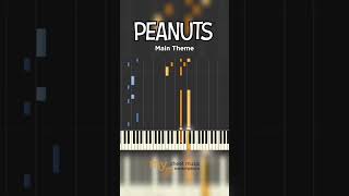 Peanuts Theme  Piano tutorial [upl. by Yelekreb]