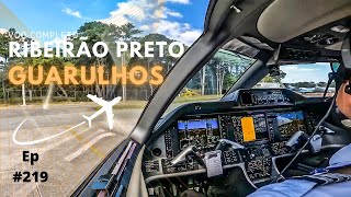 Voo COMPLETO  Decolando de RIBEIRÃO PRETO e Pousando em GUARULHOS [upl. by Otrebcire886]