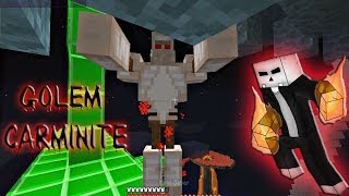 SACRIFICANDO GOLEMS EN UN VOLCAN GOLEM DE CARMINITE VS ELMATADOR  COMBATES MINECRAFT [upl. by Vinni]