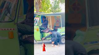 Slippers Thief Prank on Rikshaw 🤣 funny youtubeshorts ytshorts comedy funny prank prankstar [upl. by Larochelle]