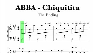 Luca ABBA  Chiquitita Ending Sheet Music [upl. by Atinev677]