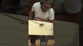 Log amp timber frame build 🪵 cutting ornaments on eaves 🪚 [upl. by Sihonn]