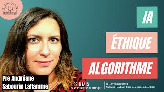 Andréane Sabourin Laflamme  Biais et intelligence artificielle [upl. by Mutat]