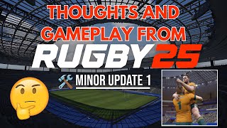 Rugby 25  Thoughts and Gameplay from the 1st Patch [upl. by Estes]