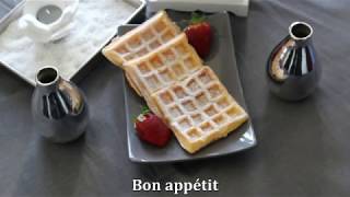 Recette de gaufre facile et légère وصفة لغوفر سهلة و لذيذة [upl. by Cusack]