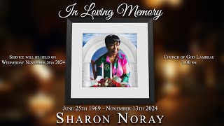 Celebrating The Life of Sharon Noray [upl. by Dominick]