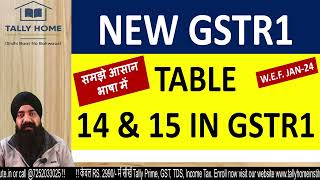 EXPLANATION OF NEW TABLE 14 amp 15 IN GSTR1  NEW TABLE 14 amp 15 IN GSTR1 WEF JAN24 [upl. by Wayolle]