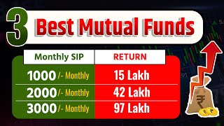 3 Best mutual funds for next 1020 years  Best Mutual Fund for SIP in India [upl. by Tnarud]