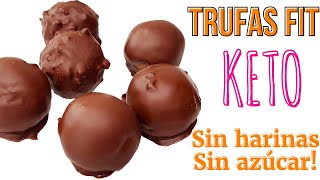 TRUFAS KETO  POSTRE BAJO EN CARBOHIDRATOS  TRUFAS SALUDABLES [upl. by Tallbot]