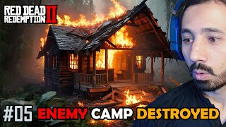 Destroying our Biggest Enemys Camp RDR2 Gameplay 5 [upl. by Russon]