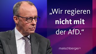 Was plant die CDU für Deutschland Kanzlerkandidat Friedrich Merz im Gespräch  maischberger [upl. by Lanctot]