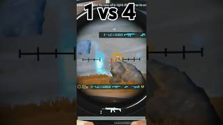 1vs4 HB gaming yt subscribe my channel shortvideo subscribe [upl. by Jonie]