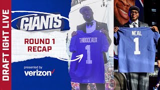 Giants Draft Kayvon Thibodeaux amp Evan Neal  Highlights Interviews amp Reactions [upl. by Hsac]