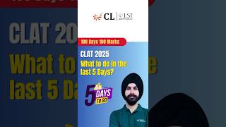 🔥 5 Days to CLAT 2025 – What You MUST Do to ACE It clat2025 clat2025preparation 5daystogo [upl. by Anitsuj]