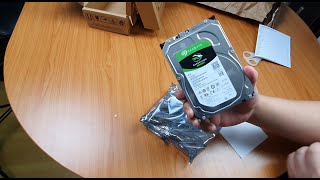 How to install HUGE Seagate Barracuda 8TB Internal Hard Drive 175 USD [upl. by Einnad]