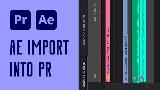 How to import After Effects Composition into Premiere Pro Project  Video Editing Tutorial [upl. by Washington]