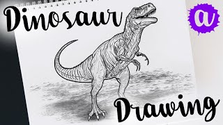 How to Draw a TRex the Easy Way [upl. by Ainola844]