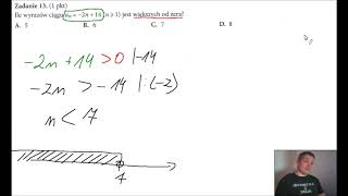 Teraz matura zadanie 13 zestaw 9 poziom podstawowy [upl. by Neilla]