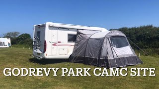 Arriving at Godrevy Park Caravan and Motorhome Club Site [upl. by Januisz]