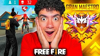 EN BUSCA DEL RANGO MAS DIFICIL DE FREE FIRE  GRAN MAESTRO  TheDonato [upl. by Norret701]