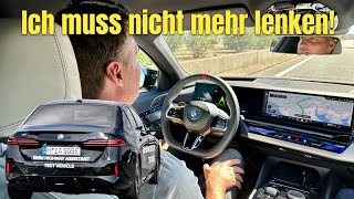 BMW 5er  i5 Freude am Gefahrenwerden  Autobahn  Assistent Level 2 im Test  Review  G60 [upl. by Eseyt893]