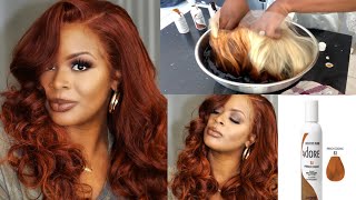 How To Easy Water Color Method 10 MINUTE COLOR ft Elvahairs Copper hair Adore fall color [upl. by Aline312]