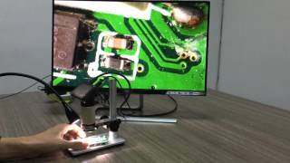 Smartphone PCB repair check SMT Andonstar ADSM201 digital microscope FULL HD 1080P HDMI OUT [upl. by Jaylene]