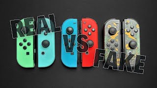 Nintendo Switch JoyCon Controller Original vs Fake [upl. by Wehttan729]