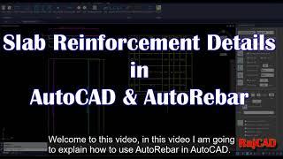 How to use AutoRebar in AutoCAD for Slab Detailed Schedule  Trending app for reinforcement schedule [upl. by Brower995]