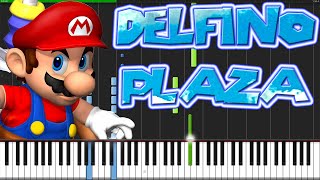 Delfino Plaza  Super Mario Sunshine Piano Tutorial Synthesia [upl. by Opiuuk188]