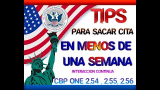 🚨CBP ONE Tips para sacar cita con éxito en menos de una Semana CBP ONE 254 255 256 CBP ONE🚨 [upl. by Tniassuot463]