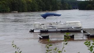 Another pontoon going through the dam [upl. by Eerpud]