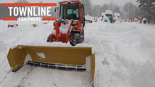 Mini Wheel Loader W 8 Snow pusher [upl. by Esylle]