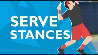 Tennis SERVE STANCES  Platform vs Pinpoint Ultimate Guide [upl. by Odlanra]