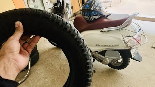 BEST ACCESS 125 TYRES MRF METEOR  TOP 4 TYRE FOR SCOOTY  REPLACE AFTER 15000 KM [upl. by Annawit]