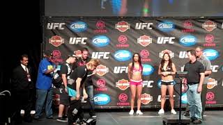 Takanori Gomi vs Tyson Griffin  UFC Live weigh ins [upl. by Polash358]