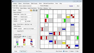 Create symmetric and random Dot Sudokus for 9x9 grids [upl. by Meriel]