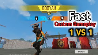 Fast Custom Gameplay 1Vs1😮  freefire samtalgamers7116 [upl. by Behka559]