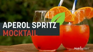 Aperol Spritz Mocktail  Nutrisystem Recipe [upl. by Yeltnerb]