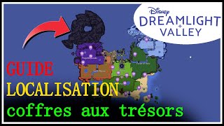 Guide Disney Dreamlight Valley  Localisation coffres aux trésors carte [upl. by Cathi]