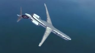 Alaska Airlines Flight 261  Crash Animation [upl. by Ayinat]