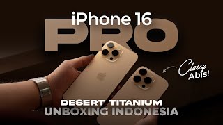 BENERAN CAKEP Unboxing iPhone 16 Pro Desert Titanium Indonesia Day One Release in Malaysia [upl. by Eniruam]