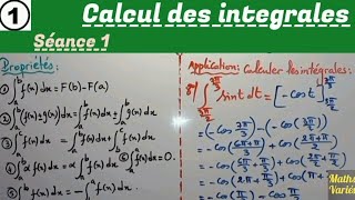 calcul des intégrales séance 1 2Bac sciences [upl. by Eolanda]